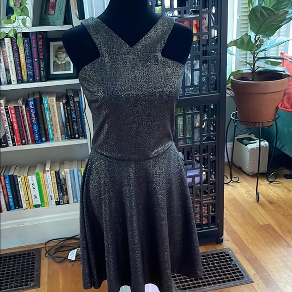 Aqua Dresses & Skirts - Aqua Black+ gold party Dress